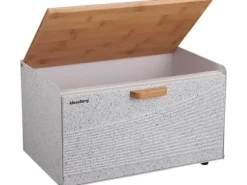 DUBBELSIDIG BRÖDLÅDA I STÅL OCH TRÄ KLAUSBERG KB-7466 VIT