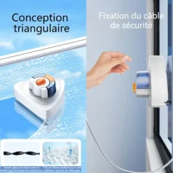 Dubbel-sidig magnetisk fönsterputsare INN® manuell 6 nivåer justering av vattenutsläpp för glas 3-30mm 2 vattentankar