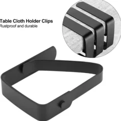 Dukklämmor i rostfritt stål - Set med 4, halksäkra bordshållare (5*4 cm)