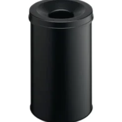 Durable Safe 330601 Papperskorg 30 l (Ø x H) 315 mm x 492 mm Metall Svart 1 st