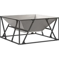 Eldstad Brun 80 x 80 x 40 cm Väderbeständig stål