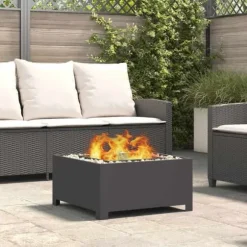 Eldstad Svart 60 x 60 x 30 cm Stål