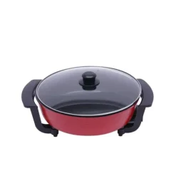 Elektrisk Fonduegryta, Dubbel Fack, Energisnål Uppvärmning,Röd