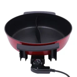 Elektrisk gryta, 1,59 gallons kapacitet, 12,2 tum diameter, 5 justerbara temperaturer, hög effektivitet värmning