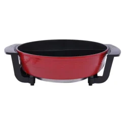 Elektrisk gryta, 1,59 gallons kapacitet, 12,2 tum diameter, 5 justerbara temperaturer, hög effektivitet värmning