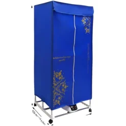 Elektrisk Klädtork, Fällbar Design, Hög Kapacitet,Blå