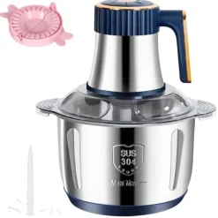 Elektrisk Köttkvarn, 5 Hastighetsinställningar, Rostfritt Stål Design,5L, EU