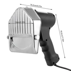 Elektrisk köttskivare - Skärmaskin - Tjockleksjustering 0–10 mm - Rostfritt stålblad - Ergonomiskt handtag - Lätt att rengöra