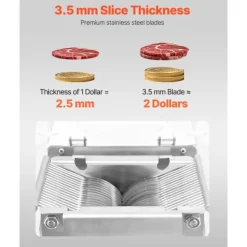 Elektrisk Köttskärare 550W, Kommersiell Skärmaskin, Kraftfull & Effektiv, Ideal för Köttbearbetning