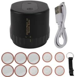Elektrisk Mason Jar Vacuum Sealer Uppladdningsbar automatisk sladdlös burk Vacuum Sealer för Home Svart