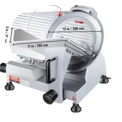 Elektrisk Matberedare, Justerbar Tjocklek, Hållbar Aluminiumkonstruktion,320W