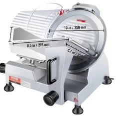 Elektrisk Matberedare, Justerbar Tjocklek, Hållbar Aluminiumkonstruktion,240W