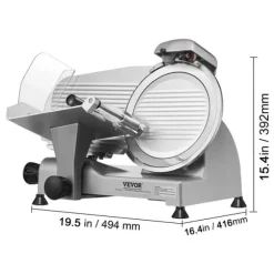 Elektrisk Matberedare, Justerbar Tjocklek, Hållbar Aluminiumkonstruktion,340W