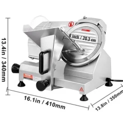 Elektrisk Matberedare, Justerbar Tjocklek, Hållbar Aluminiumkonstruktion,200W