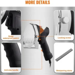 Elektrisk shawarmakniv, turkisk döner kebab köttskärare med 2 blad, perfekt för snabb och enkel matlagning!