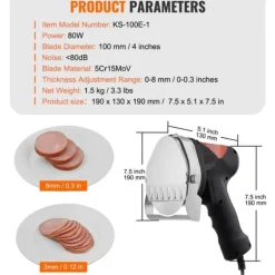 Elektrisk shawarmakniv, turkisk döner kebab köttskärare med 2 blad, perfekt för snabb och enkel matlagning!