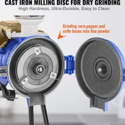 Elektrisk spannmåls kornkvarn 3000W, majs och vete, hög effekt, effektiv malning, kompakt design för köket