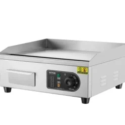 Elektrisk stekhäll, 45x30x1 cm, rostfritt stål