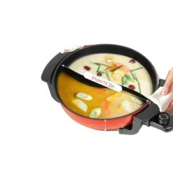 Elektrisk Tvilling Hot Pot, 6L Kapacitet, Justerbar Temperaturkontroll, Hållbar Gjutjärnsdesign