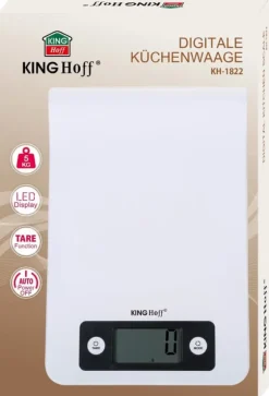 Elektronisk köksvåg 1g 5kg på skena KINGHOFF KH-1822