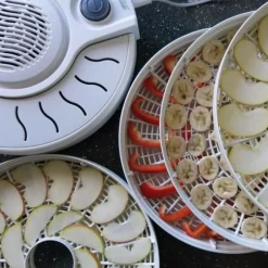 El-elektrisk torkare, 5 uttöjbara plattor på 28 cm MPM MSG-01 250W Vit 07119