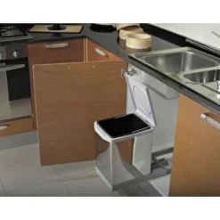 Elletipi Poubelle à encastrer TOWER - utdragbar, automatisk lock, 17 L, PAL609/1ALL