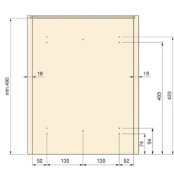 Emuca Återvinningsbehållare Recycle för kök, 2 x 16 L, fastsättning från botten och manuell uttagning, Grå antracitplast