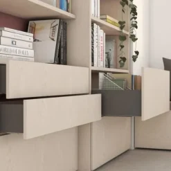 Emuca Utvändig låda Vertex med 3D-inställningar, höjd 178mm, 40kg, djup 450mm, Stål, Antracitgrå