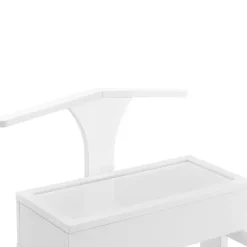 [en.casa]® Klädbetjänt-43,5x34,5x110cm-furu-vit