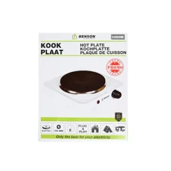 Enkel kokplatta vit 1000W kampanj