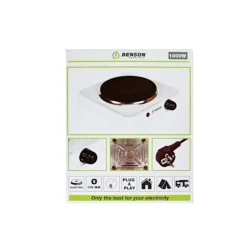 Enkel kokplatta vit 1000W kampanj