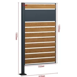 Enkelpanel Kliko-inhägnad - Stilfull, hållbar trädgårdslösning för avfallsbehållare