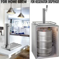entapps öltorn i rostfritt stål med droppbricka, kompletta tillbehör, enkel montering, applikation för flera scener