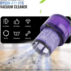 Ersättningsdammsugare + Filter för Dyson V11, V15, SV14, SV15, SV22 Dammsugare