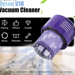 Ersättningsdammsugare och filter för Dyson V10 dammsugare