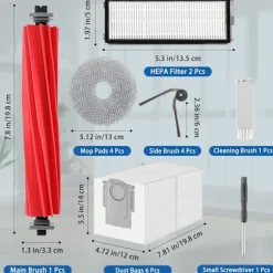 Ersättningskit för Roborock Qrevo-serien Robotdammsugare - Håll Din Dammsugare i Toppskick