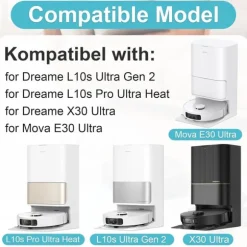 Ersättningskit Kompatibelt med Xiaomi Mova E30 Ultra/X30 Ultra Tillbehörsset för Optimal Rengöring