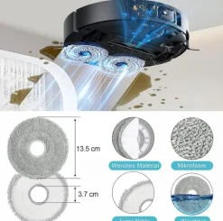 Ersättningskit Kompatibelt med Xiaomi Mova E30 Ultra/X30 Ultra Tillbehörsset för Optimal Rengöring