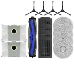Ersättningskit Kompatibelt med Ecovacs Deebot T50 Max Pro Omni Robotdammsugare - Håll Ditt Hem Rent och Fräscht