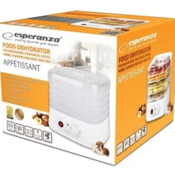 Esperanza Food Dehydrator Transparent White 250 W - EKD004