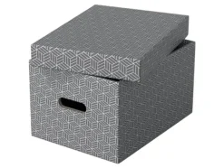 Esselte Home - Förvaringsbox - medium - grå (paket om 3)