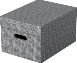 Esselte Home - Förvaringsbox - medium - grå (paket om 3)