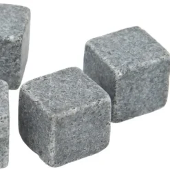 ESTINK Whiskey Stones Whisky Stones 2 cm Granit Whisky Ice Pie Stone Flanellpåse Presentset för Whisky Gin Wine