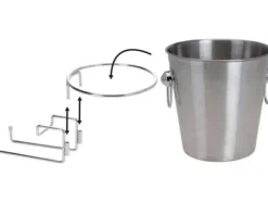 Excellent Houseware hink med handtag isbehållare champagne vin vodka whisky flaska