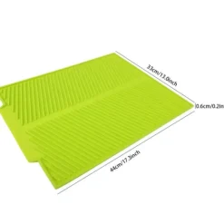 Extra stor diskmatta av premium värmebeständig silikon (grön)