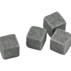 Fablcrew Set med 9 återanvändbara granitwhiskystenar Glaccedilons Täljstenskylare B762