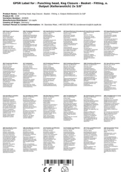 Fatkoppling, Fatkopplingar, Keg koppling, Keg-förslutning S Typ / S-koppling, o. utlopp (källaruttag) 2x 5/8