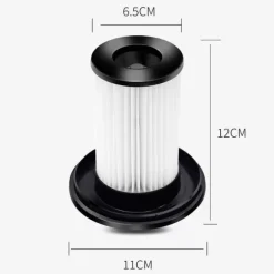 Filterkompatibelt med Bosch Serie8 8-seriens dammsugare, ABS+HEPA, svart, effektiv dammfiltrering