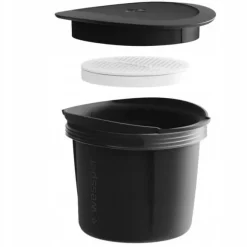 Filtreringskaraff - Wessper - K1 BOROSILIKAT Actitex™ - Borosilikatglas - 1L - Svart