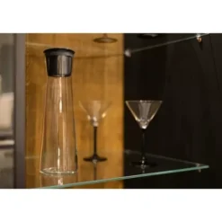 Filtreringskaraff - Wessper - K1 BOROSILIKAT Actitex™ - Borosilikatglas - 1L - Svart